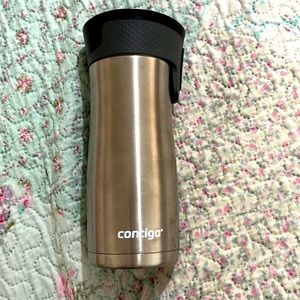 16 oz silver Contigo travel mug with autoseal